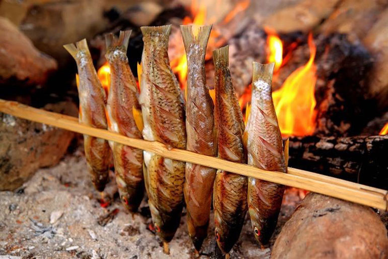 Dòng sông Cà Lúi ở Phú Yên dân bắt loài cá rói đặc sản này, đem nướng hay kho nhà giàu còn thèm - Ảnh 1.