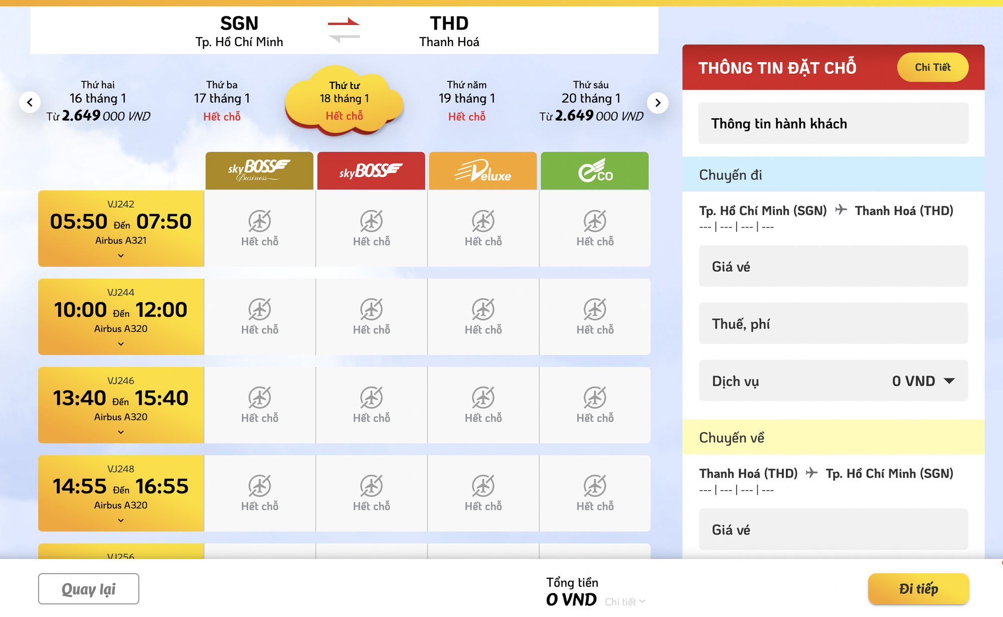 Vé máy bay Tết &quot;nóng&quot; từng ngày, nhiều đường bay từ TP.HCM đi các tỉnh đã hết vé - Ảnh 3.