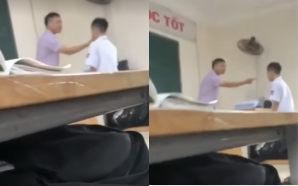Thầy giáo Hà Nội bóp cằm, xúc phạm học sinh: Bị đình chỉ công tác, Sở GDĐT yêu cầu xử lý nghiêm - Ảnh 2.