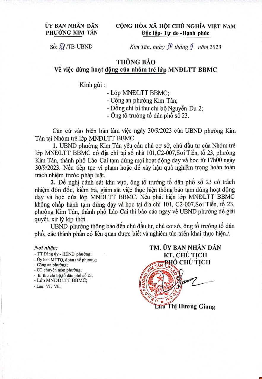 Lào Cai: Dừng hoạt động cơ sở Mầm non tư thục không phép xảy ra ẩu đả trước mặt trẻ - Ảnh 2.