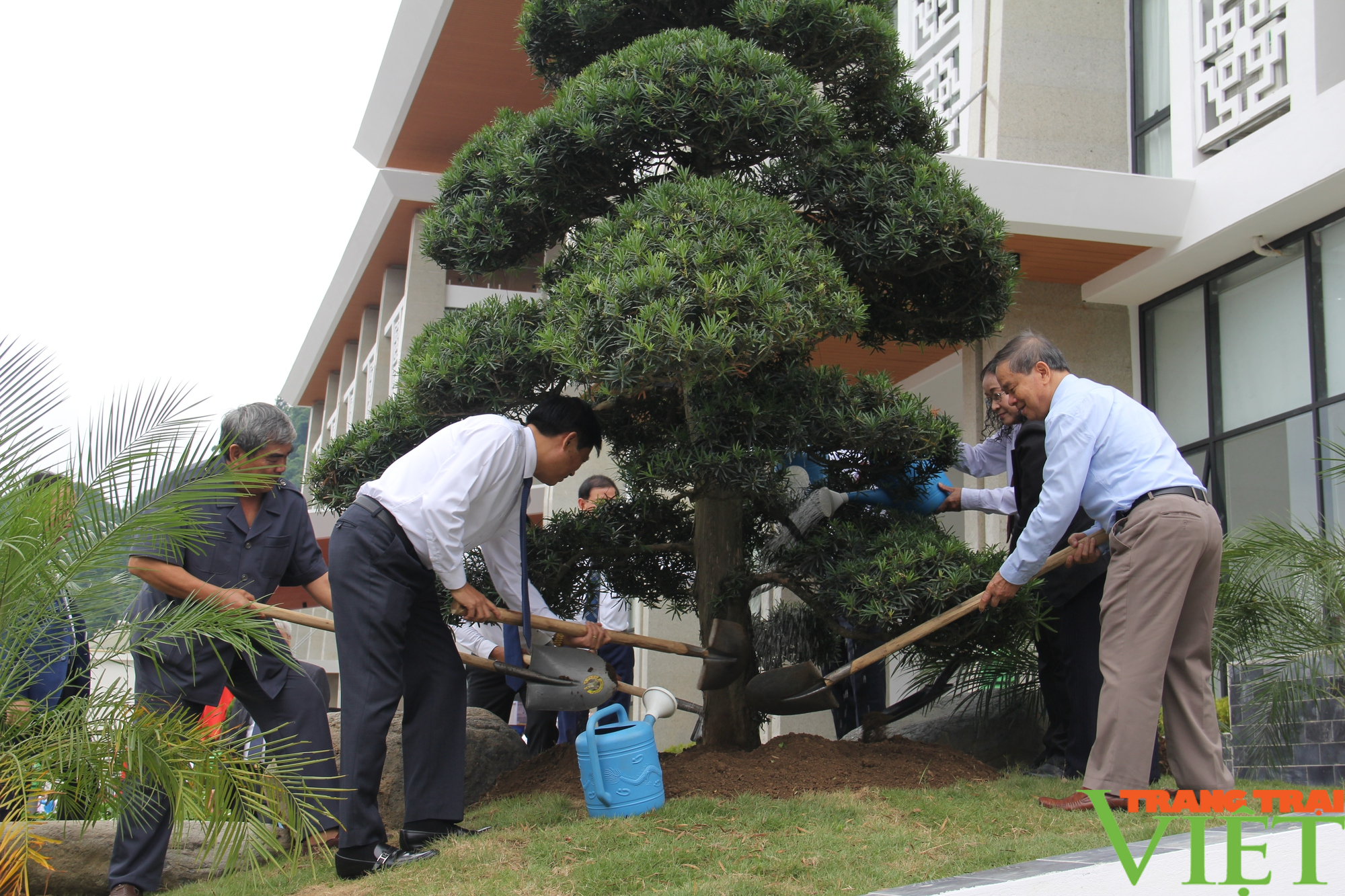 Trụ sở làm việc mới của Thành ủy, HĐND, UBND, UBMTTQ thành phố Sơn La đi vào hoạt động  - Ảnh 6.