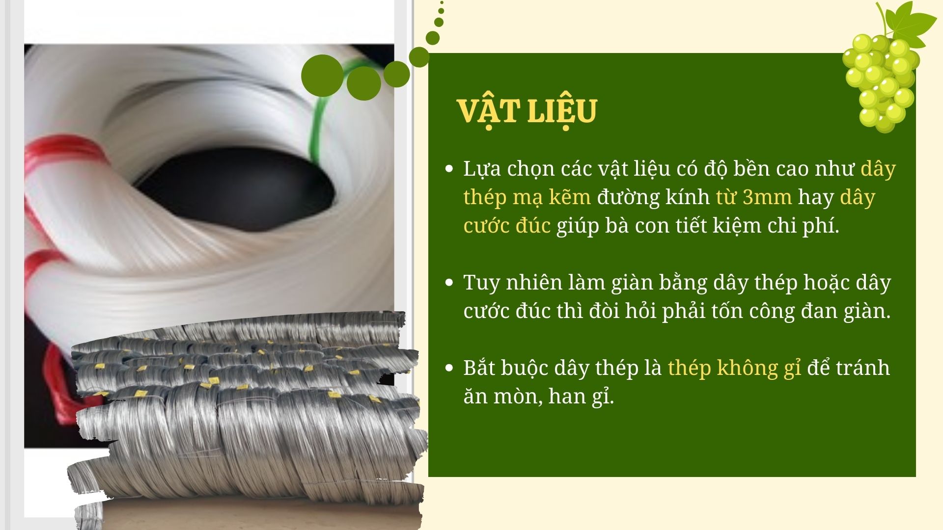 SỔ TAY NHÀ NÔNG: Mách bà con “mẹo” làm giàn nho trên sân thượng tiết kiệm chi phí - Ảnh 3.