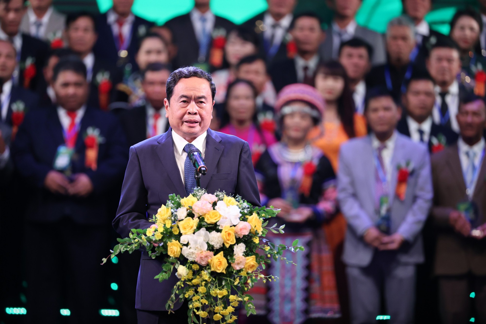 Phó Chủ tịch Thường trực Quốc hội Trần Thanh Mẫn phát biểu tại Lễ tôn vinh Nông dân xuất sắc và HTX tiêu biểu - Ảnh 3.