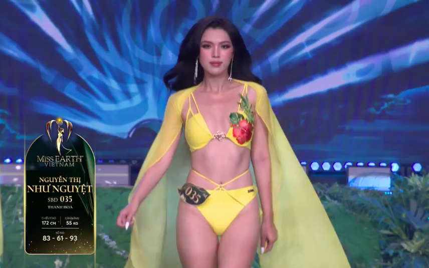 Chung kết Miss Earth Vietnam 2023: Top 20 lộ diện sau màn trình diễn bikini nóng bỏng