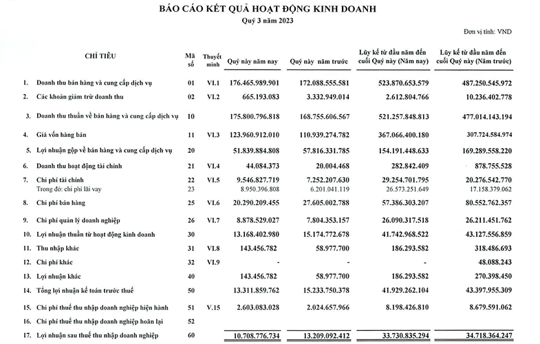 Suy thoái kinh tế, Dược phẩm Agimexpharm (AGP) báo lãi quý III giảm 13% so với cùng kỳ  - Ảnh 1.