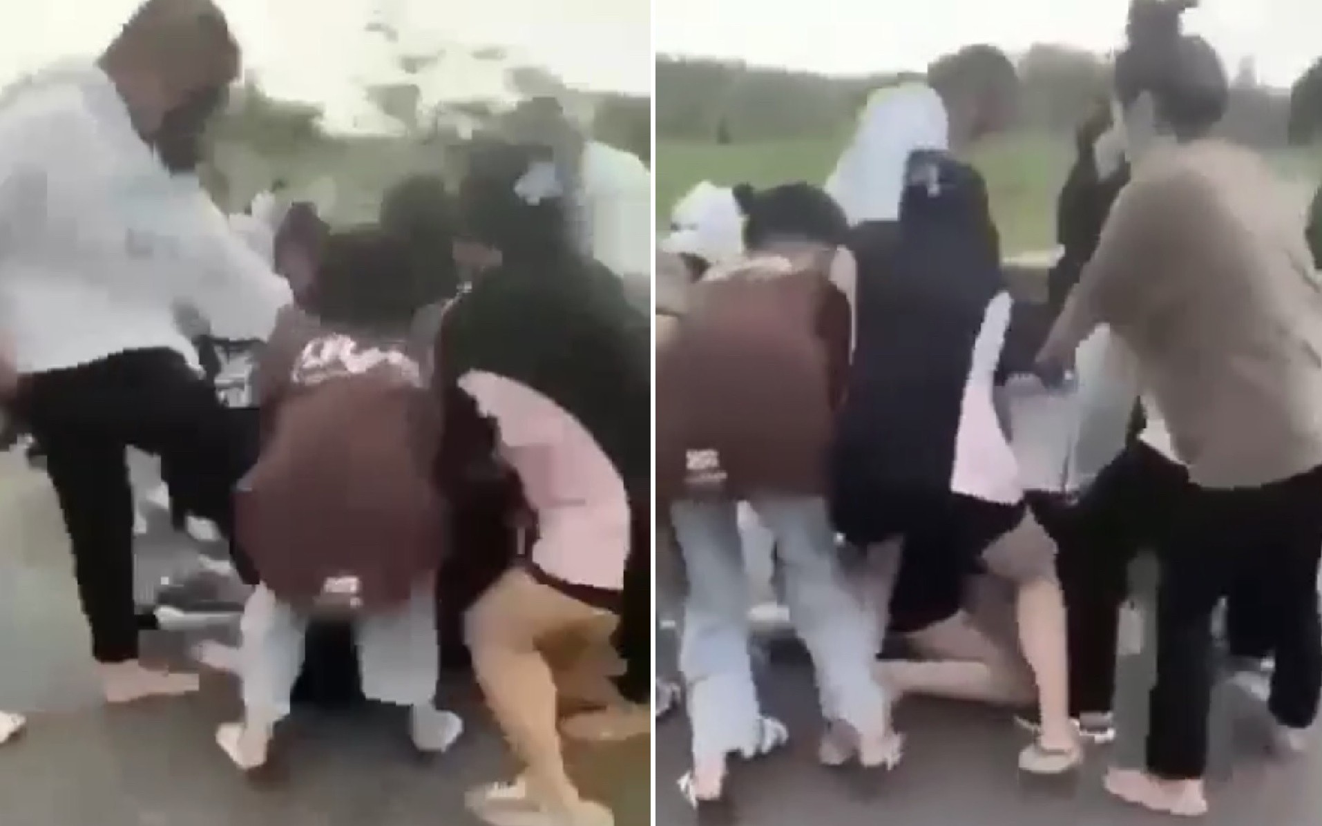 Nữ sinh lớp 11 bị nhóm bạn đánh hội đồng dã man tại bãi đất trống do mâu thuẫn