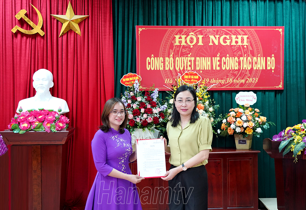 Phó Bí thư Tỉnh đoàn Hà Nam được điều động giữ chức Phó Chủ tịch Hội Nông dân tỉnh Hà Nam - Ảnh 1.
