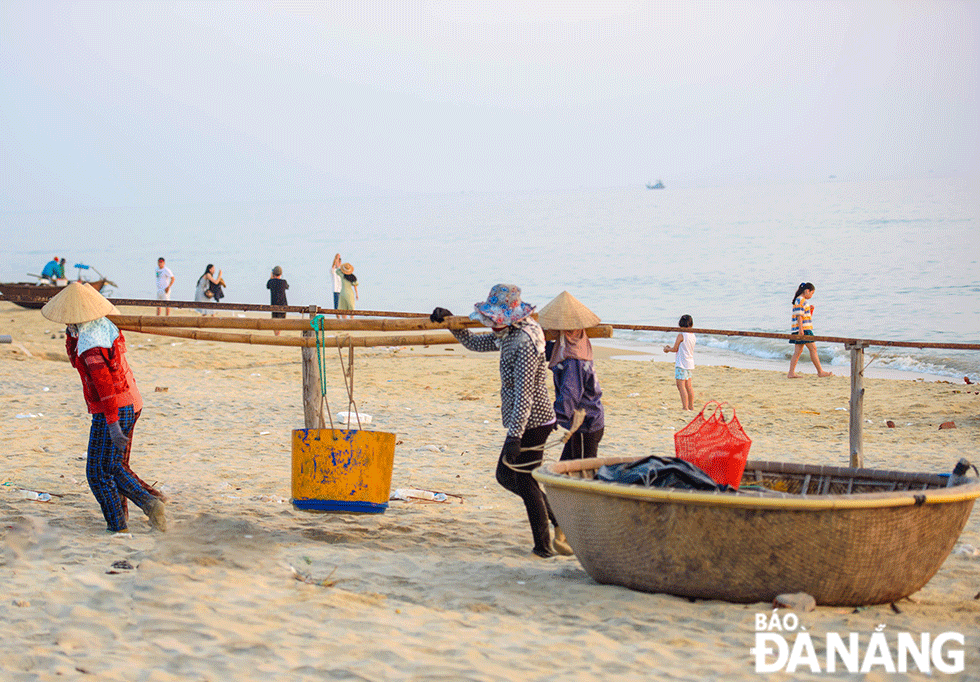 Một cái chợ cách TP Tam Kỳ 15km, cá tôm la liệt, tiếng mua bán rôm rả bên sóng biển, tấp nập nhất Quảng Nam - Ảnh 7.