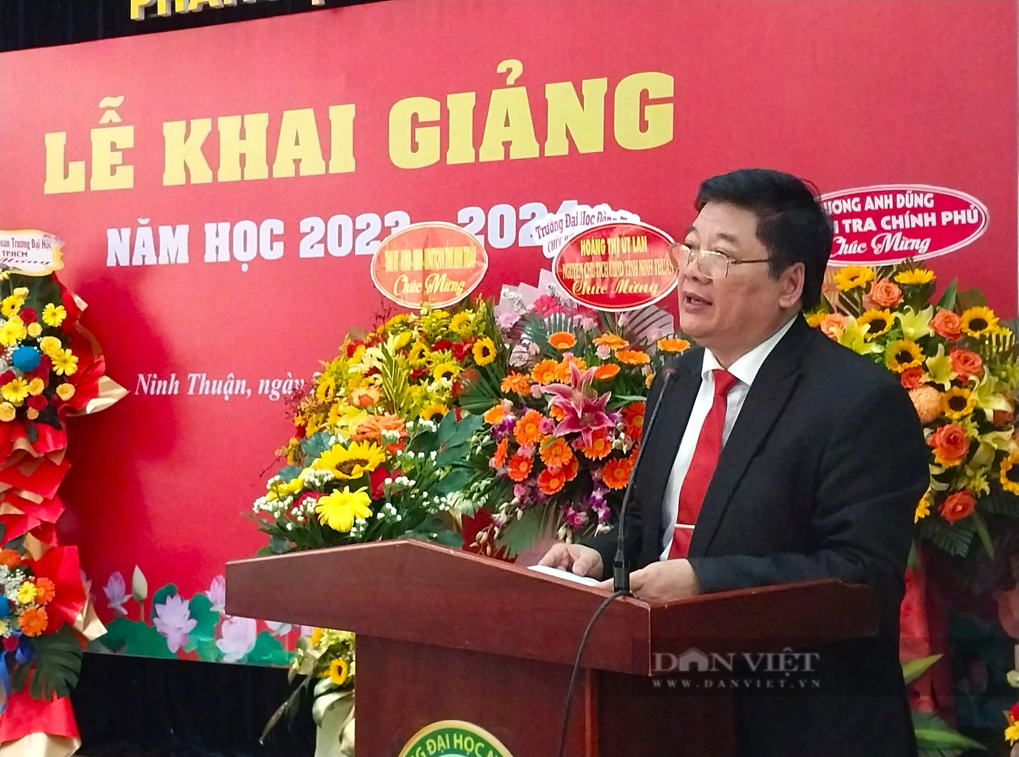 Phân hiệu Đại học Nông Lâm TPHCM tại Ninh Thuận khai giảng năm học mới 2023 -2024 - Ảnh 3.