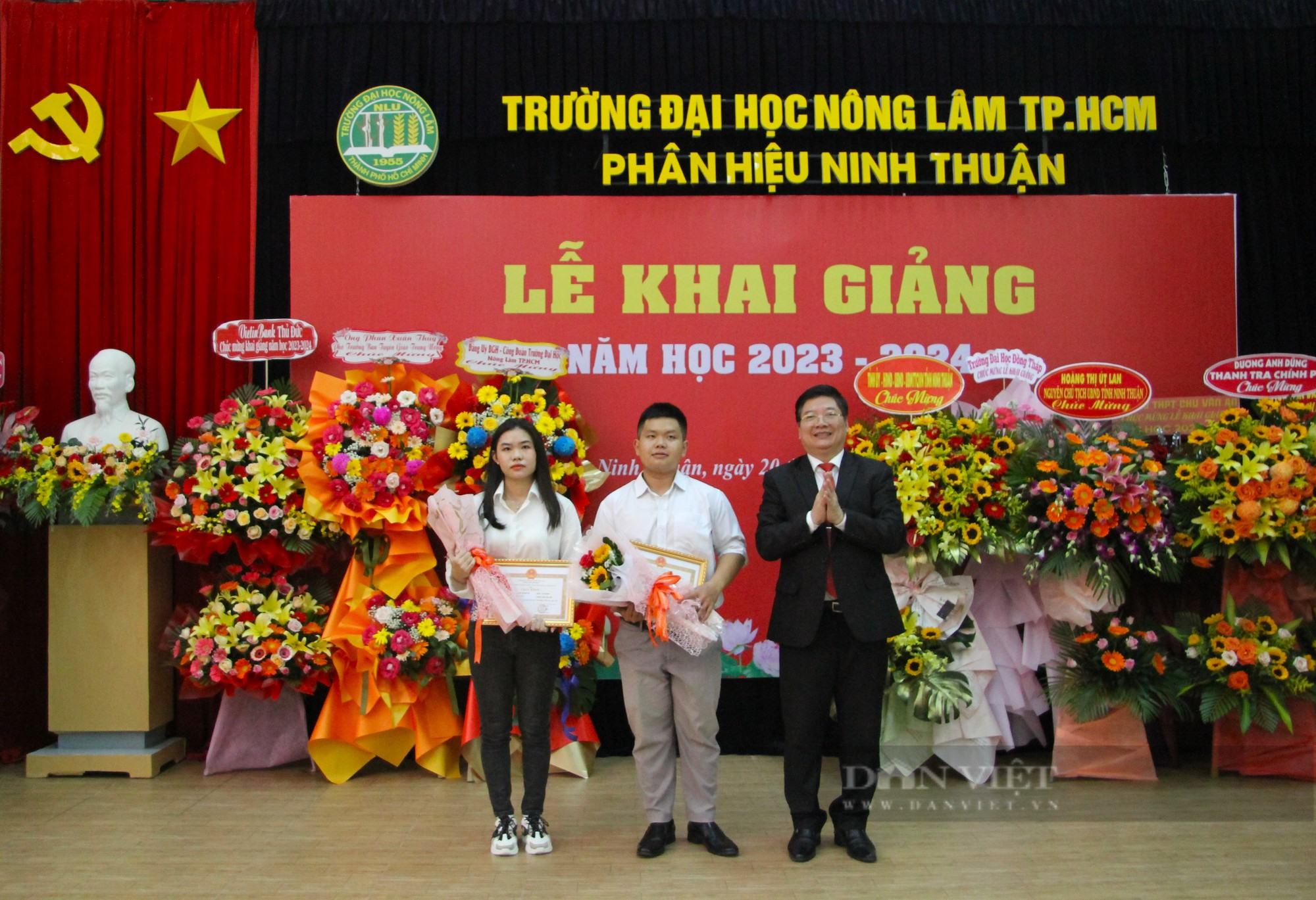 Phân hiệu Đại học Nông Lâm TPHCM tại Ninh Thuận khai giảng năm học mới 2023 -2024 - Ảnh 5.