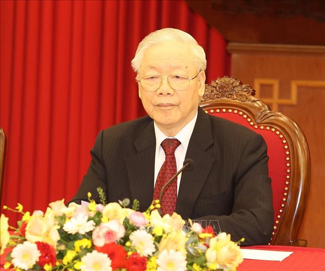 Tổng Bí thư Nguyễn Phú Trọng điện đàm với Tổng thống Pháp Emmanuel Macron - Ảnh 2.