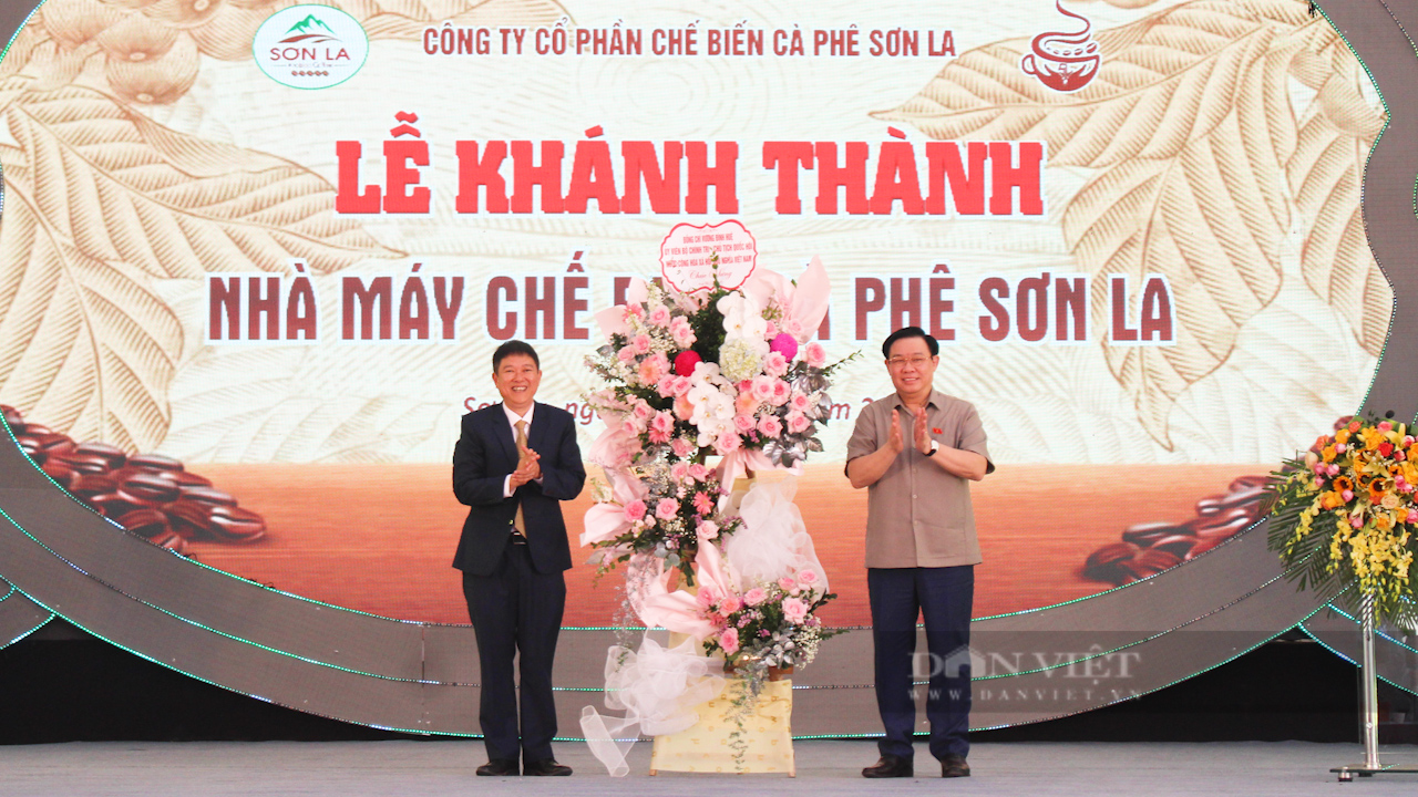 Chủ tịch Quốc hội Vương Đình Huệ dự Lễ khánh thành Nhà máy chế biến cà phê Sơn La - Ảnh 7.