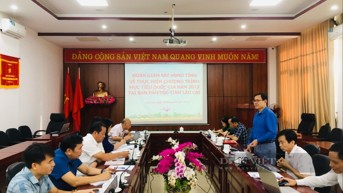 HĐND tỉnh Lào Cai giám sát việc thực hiện Chương trình mục tiêu quốc gia tại Ban Dân tộc - Ảnh 1.