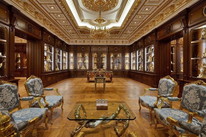 Bên trong căn biệt thự gần 5.000 tỷ đồng ở Dubai: Nội thất dát vàng, đá cẩm thạch bừng sáng - Ảnh 6.