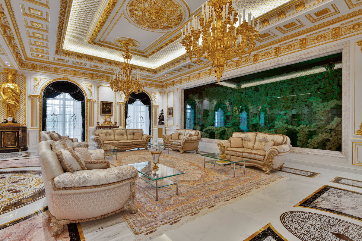 Bên trong căn biệt thự gần 5.000 tỷ đồng ở Dubai: Nội thất dát vàng, đá cẩm thạch bừng sáng - Ảnh 8.