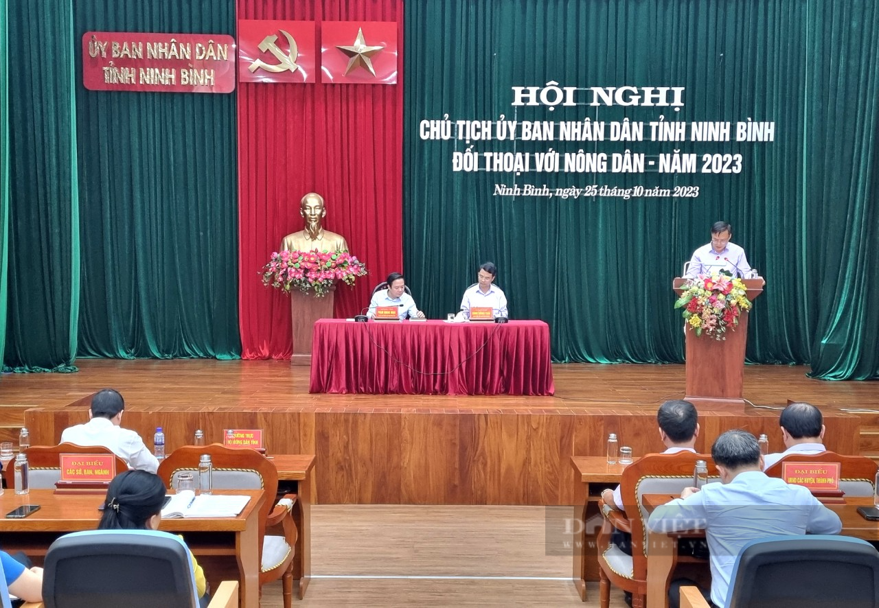Chủ tịch UBND Ninh Bình Phạm Quang Ngọc đối thoại với nông dân - Ảnh 1.