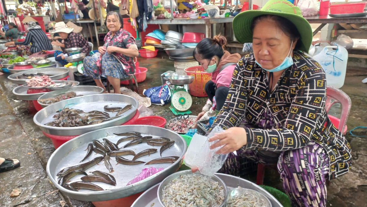 Nước lũ đổ về nhiều hơn, dân vùng Đồng Tháp Mười ở Long An tấp nập ra đồng bắt cá tôm - Ảnh 5.