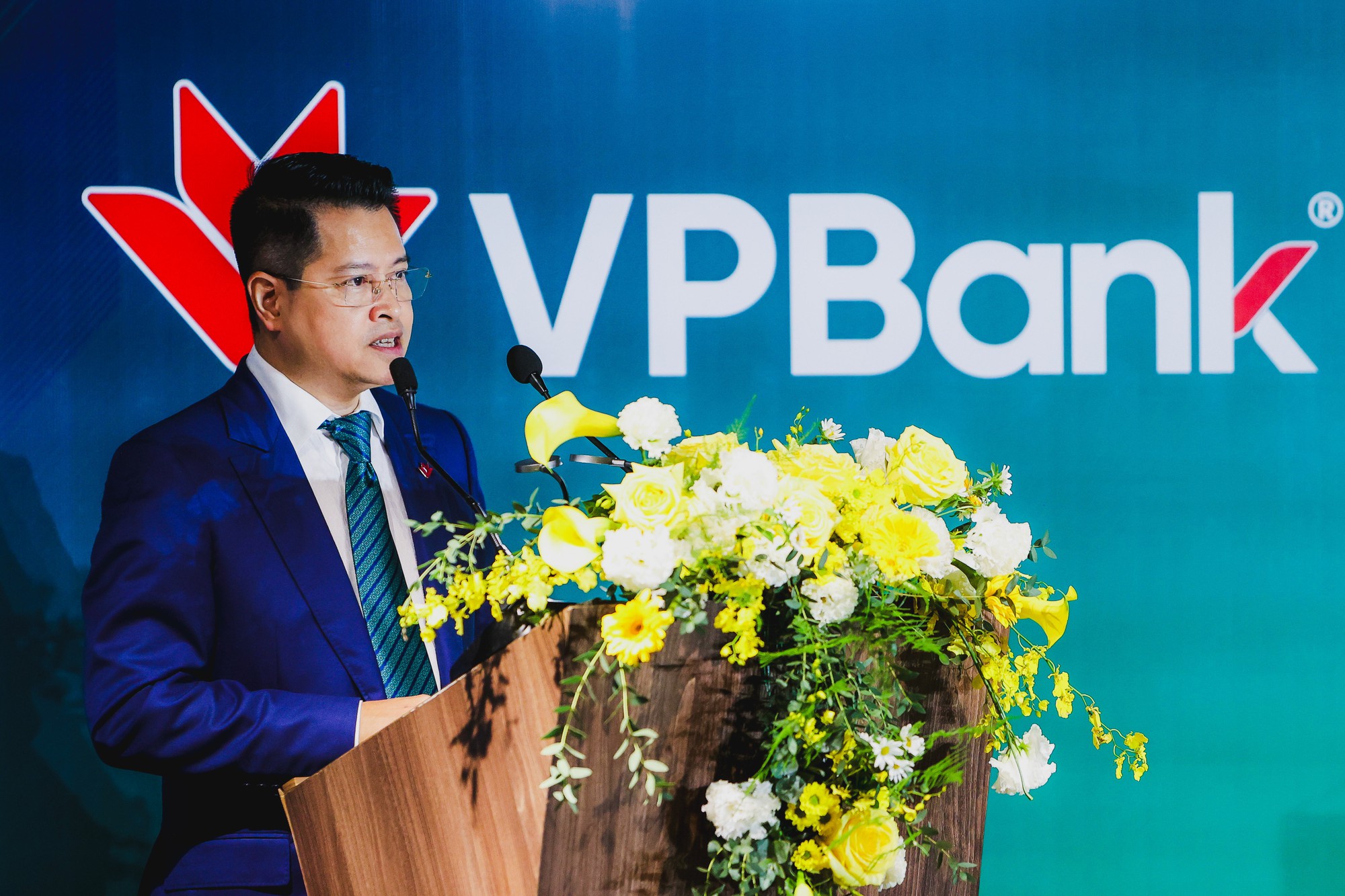 Ông Ngô Chí Dũng, Chủ tịch HĐQT VPBank phát biểu tại sự kiện