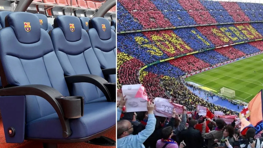 Độc lạ cách kiếm tiền của Barcelona: Hết cắt cỏ lại đến tháo ghế sân Camp Nou đem bán - Ảnh 2.