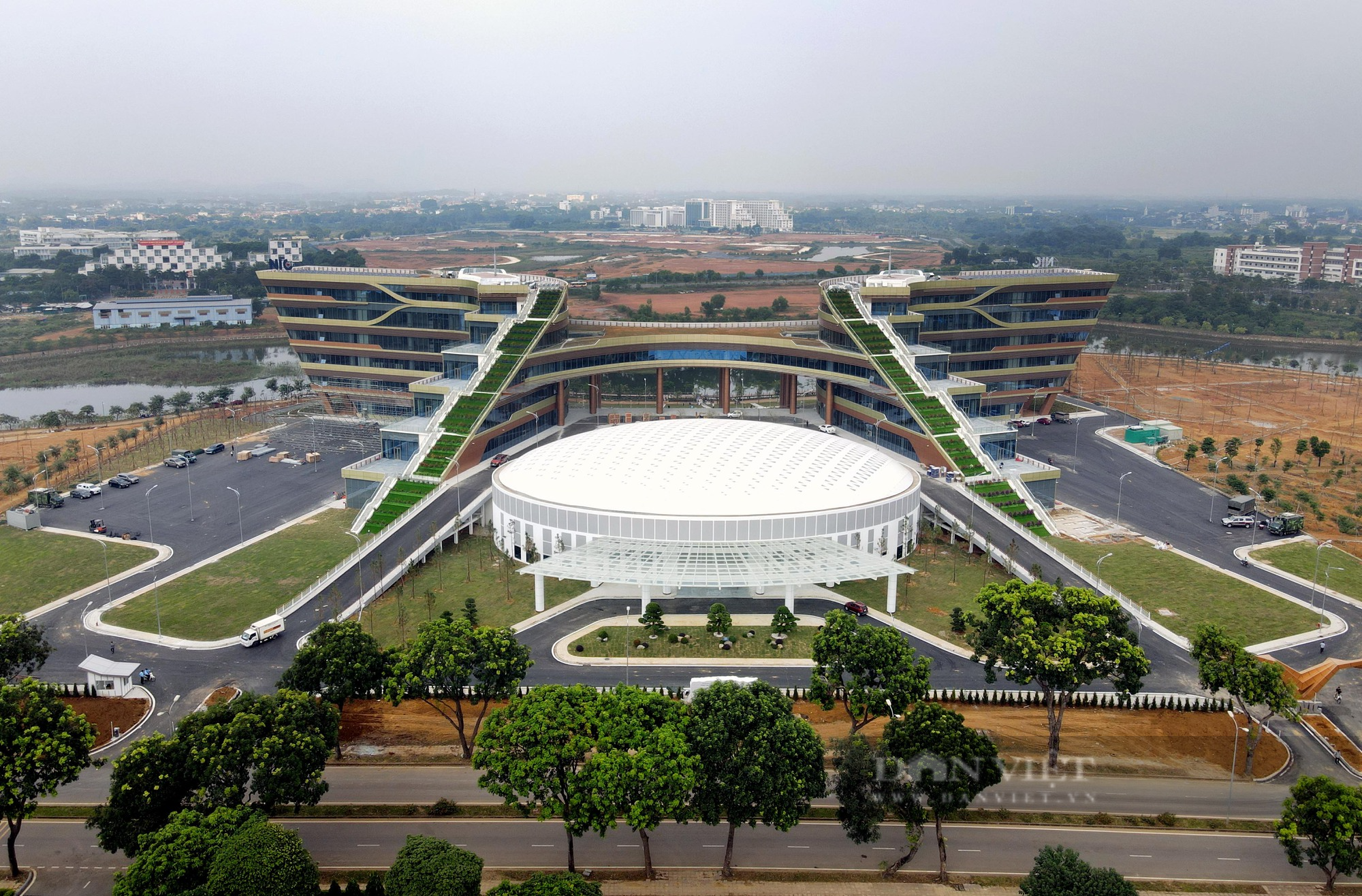 Hình ảnh Trung tâm Đổi mới sáng tạo Quốc gia trị giá 750 tỷ đồng ở Hà Nội - Ảnh 1.