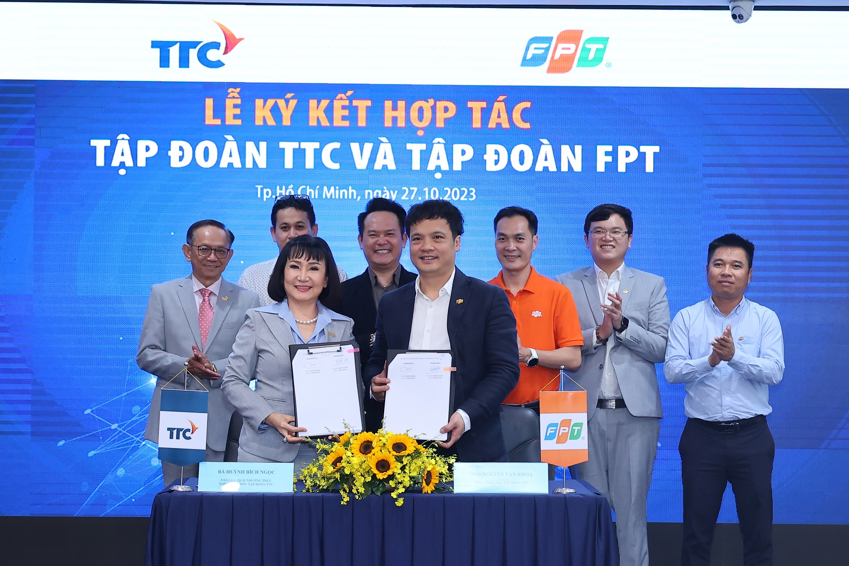 Tập đoàn TTC bắt tay hợp tác và Tập đoàn FPT - Ảnh 1.
