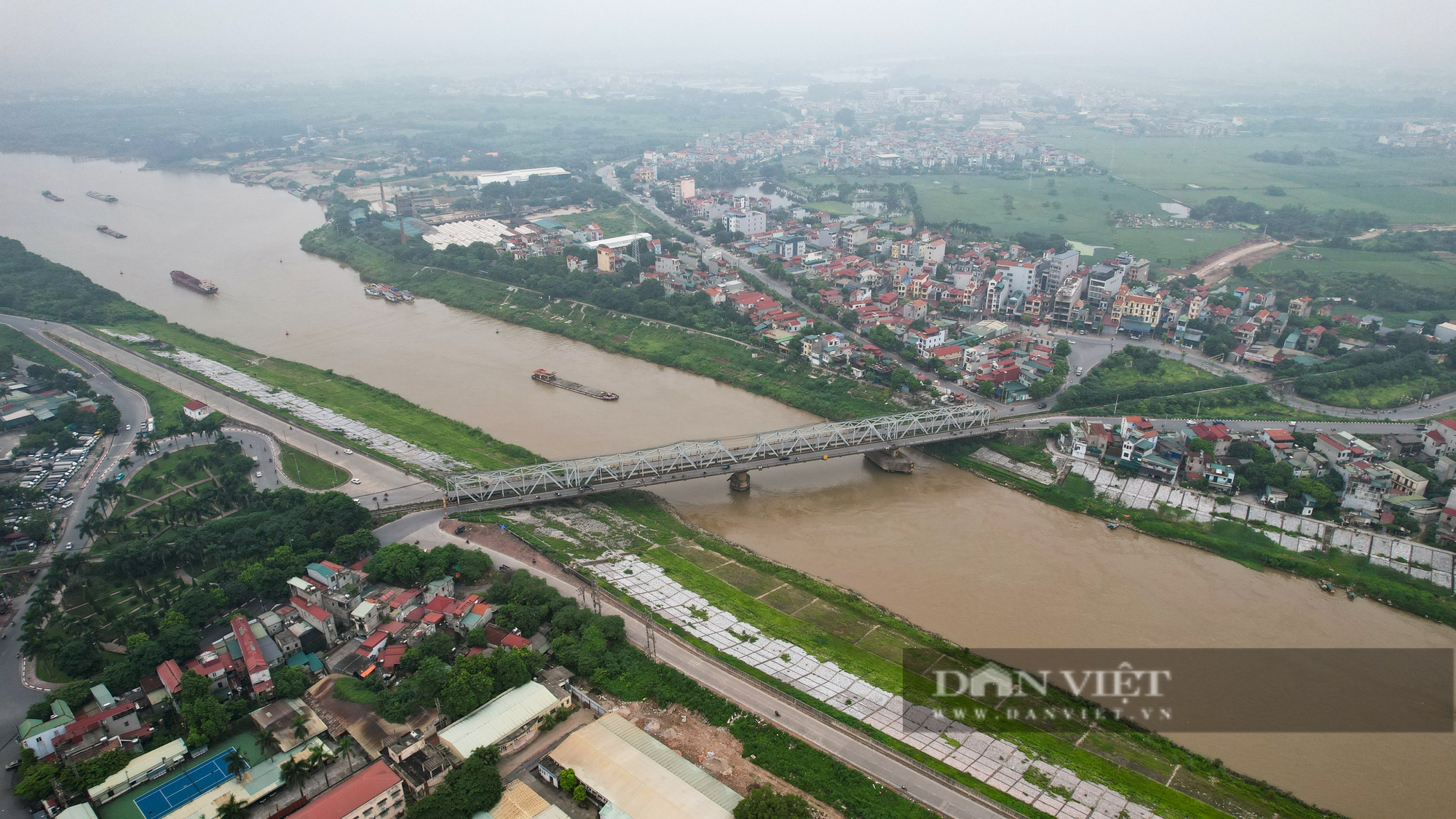 Toàn cảnh Gia Lâm nhìn từ trên cao trước ngày lên quận - Ảnh 4.