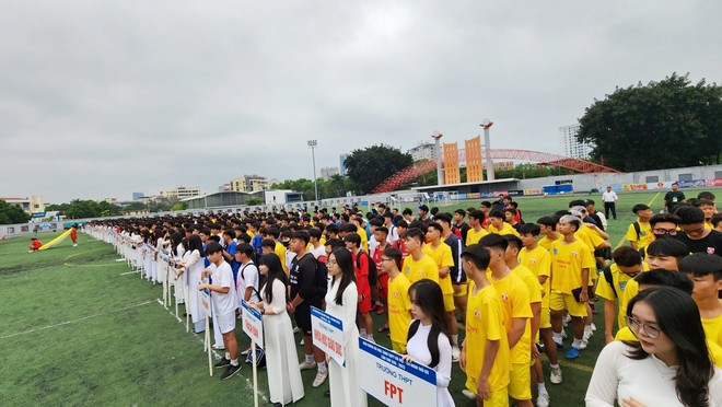 Chính thức khai mạc giải bóng đá học sinh THPT Hà Nội - An ninh Thủ đô 2023 - Ảnh 4.