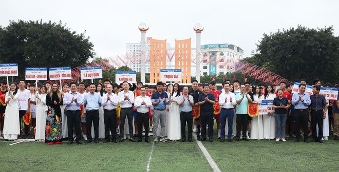 Chính thức khai mạc giải bóng đá học sinh THPT Hà Nội - An ninh Thủ đô 2023 - Ảnh 5.