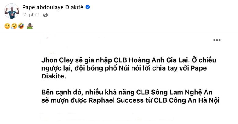 Ngoại binh của HAGL phản ứng bất ngờ trước tin đồn &quot;mất chỗ&quot; vào tay Jhon Cley - Ảnh 2.