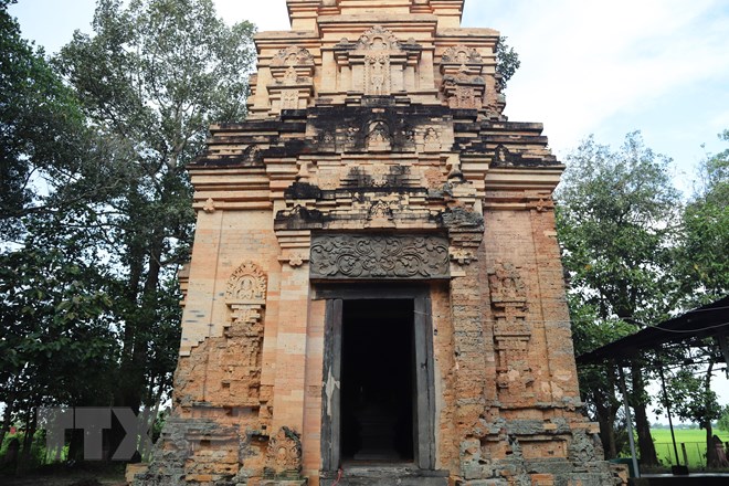 Đây là tháp cổ nổi tiếng ở Tây Ninh, dấu tích cuối cùng của một nền văn hóa Óc Eo bên sông Vàm Cỏ Đông - Ảnh 5.