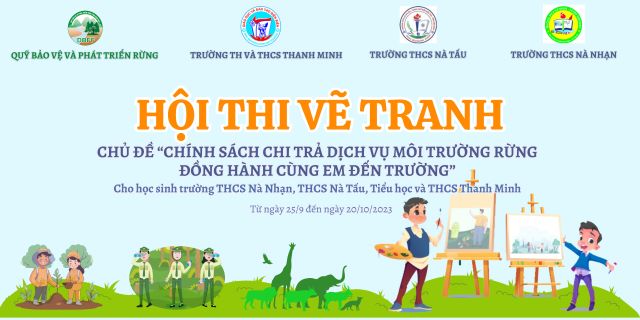 Qũy Bảo vệ và Phát triển rừng Điện Biên: Thay đổi thời gian tổ chức vòng Chung kết Hội thi vẽ tranh   - Ảnh 1.