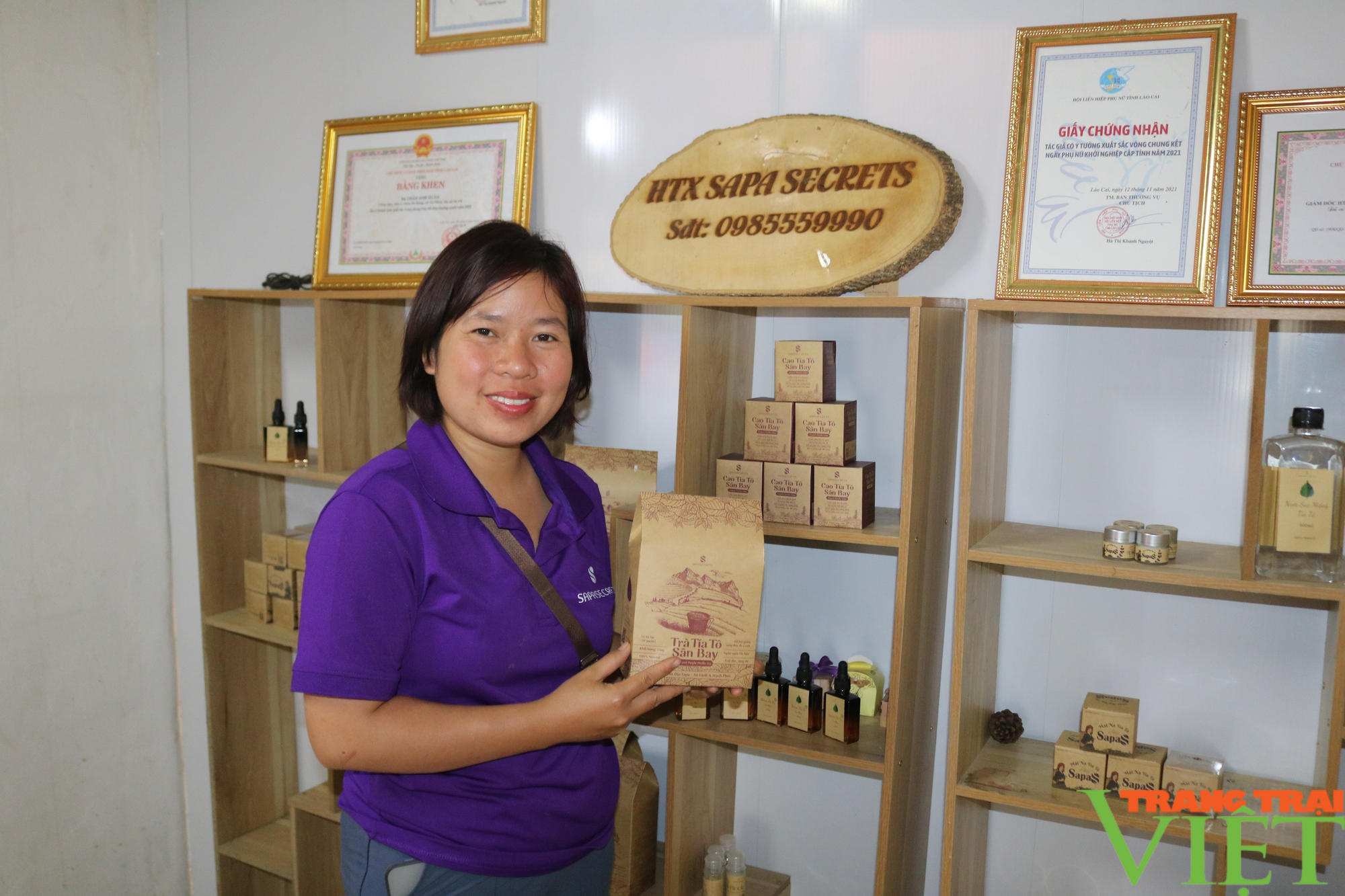 Người phụ nữ quê lúa Thái Bình khởi nghiệp trên đất Sa Pa từ cây tía tô - Ảnh 5.