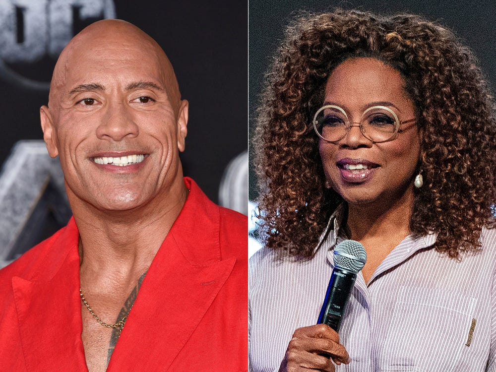 &quot;The Rock&quot; và Oprah Winfrey bị chỉ trích vì &quot;keo kiệt&quot; - Ảnh 1.