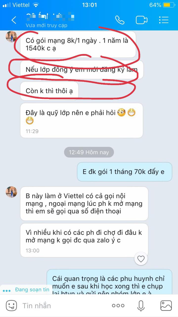 Vụ cô giáo gợi ý mua cước điện thoại 240.000 đồng ở Bắc Ninh: &quot;Cô có nhiều hành vi chưa đúng&quot; - Ảnh 2.