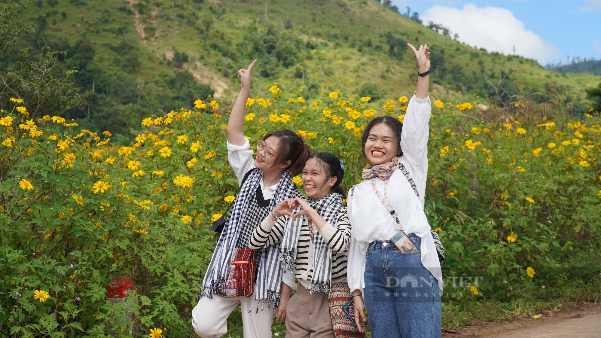 Hoa dã quỳ nở rộ trên núi lửa Chư Đăng Ya, du khách ùn ùn đổ về check-in - Ảnh 6.