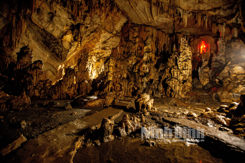 Một hang động rộng hơn 3.500m2 ở Ninh Bình, tạo hóa tự vẽ nên những bức phù điêu kỳ lạ bằng thạch nhũ - Ảnh 4.