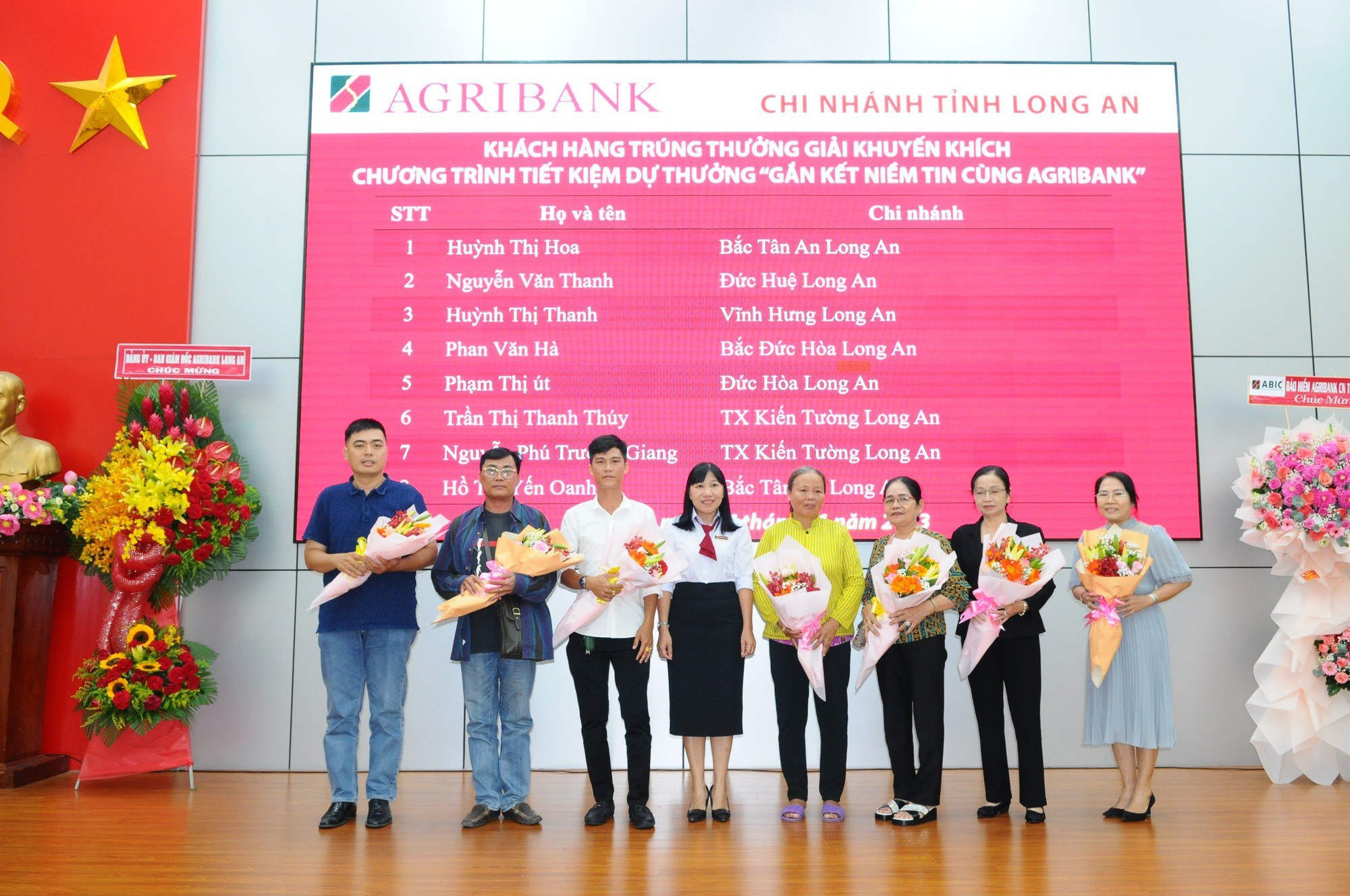Agribank Long An: 2 khách hàng trúng giải đặc biệt chương trình tiết kiệm dự thưởng &quot;Gắn kết niềm tin cùng Agribank&quot; - Ảnh 3.