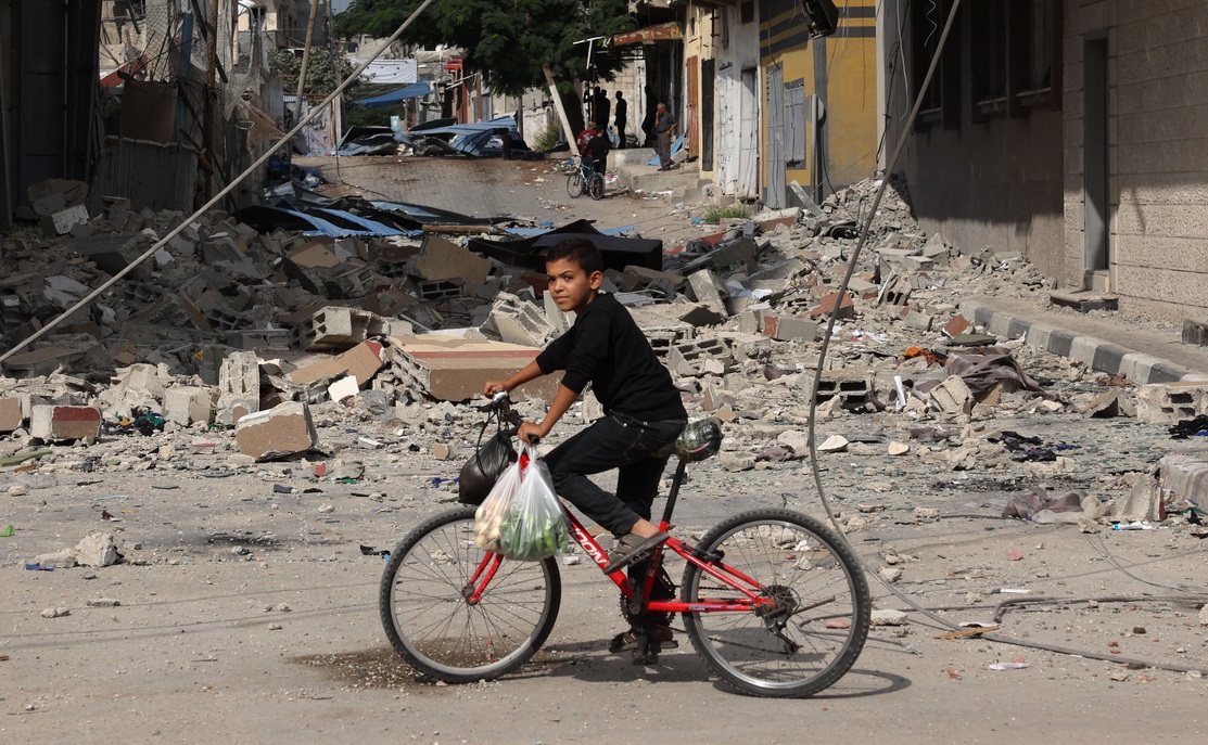 Người dân phía Nam Gaza phải chặt cây lấy gỗ làm nhiên liệu do thiếu thốn đủ bề - Ảnh 9.