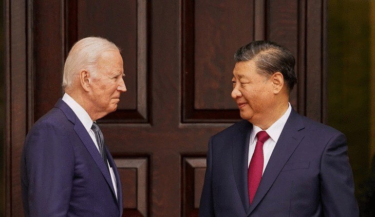 Chủ tịch Trung Quốc Tập Cận Bình và Tổng thống Mỹ Biden đang gặp nhau ở California - Ảnh 1.