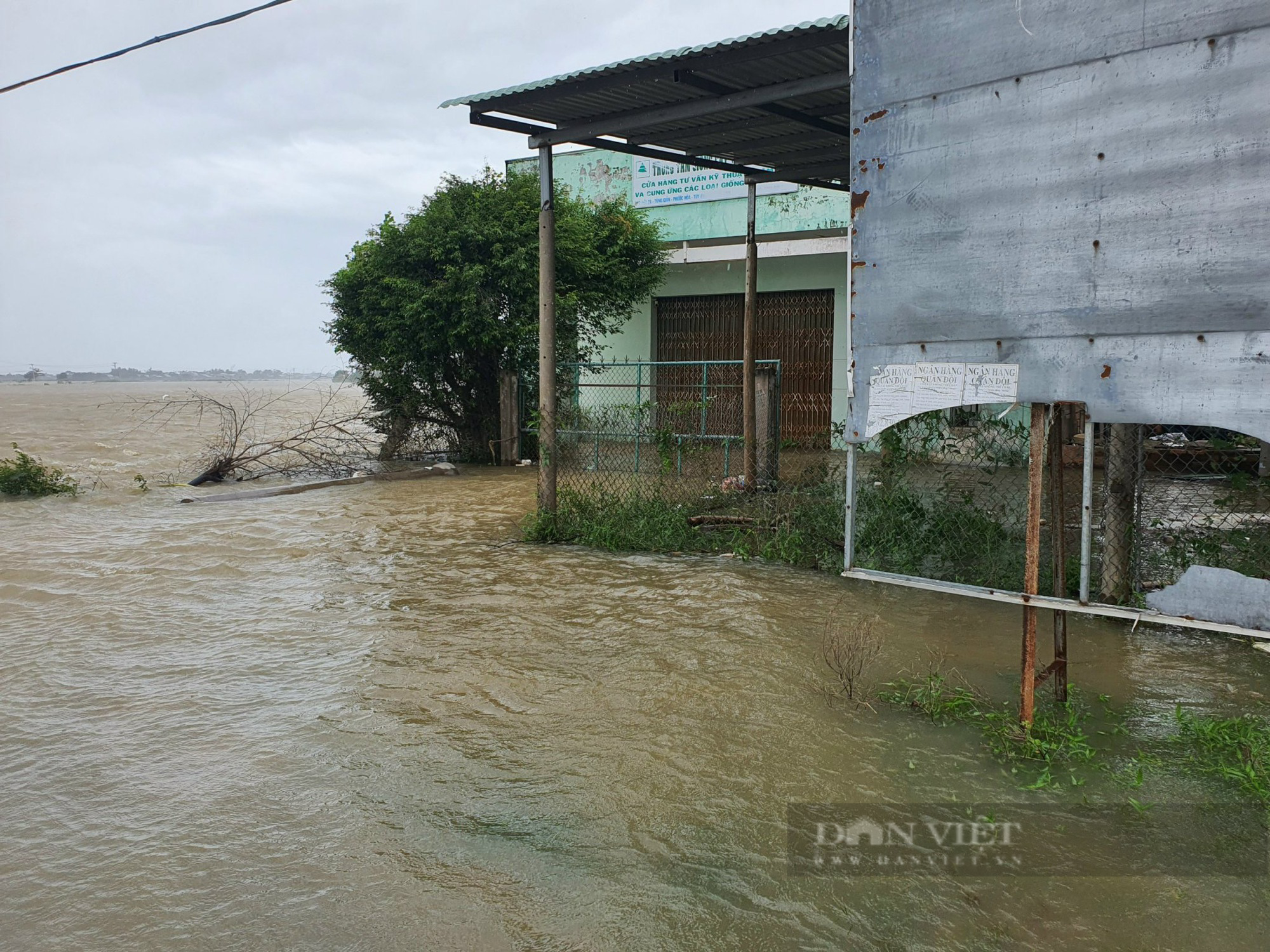 Nhiều tuyến đường tại Bình Định được cắm biển cấm qua lại vì mưa lũ gây chia cắt - Ảnh 6.