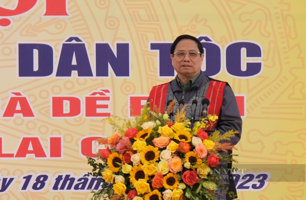Thủ tướng Chính phủ Phạm Minh Chính dự Ngày hội đại đoàn kết toàn dân tộc tại Lai Châu  - Ảnh 3.