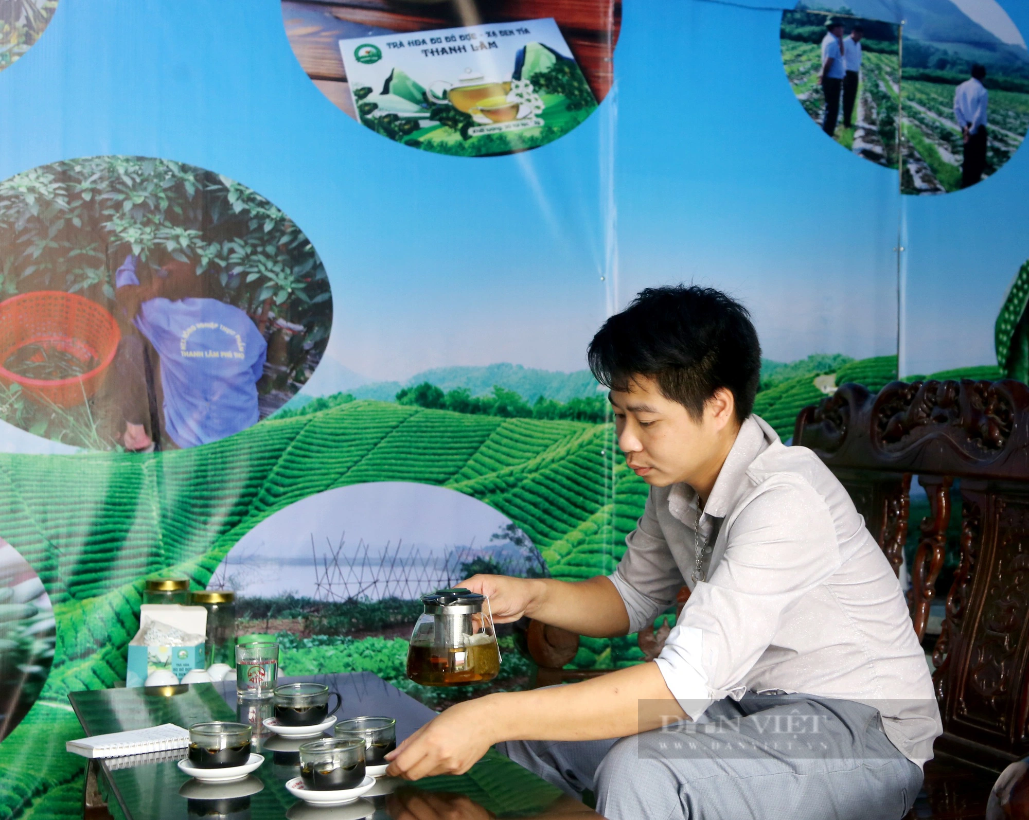 Giám đốc hợp tác xã 9X ở Phú Thọ thu tiền tỷ từ sản xuất trà hoa đu đủ đực - Ảnh 2.