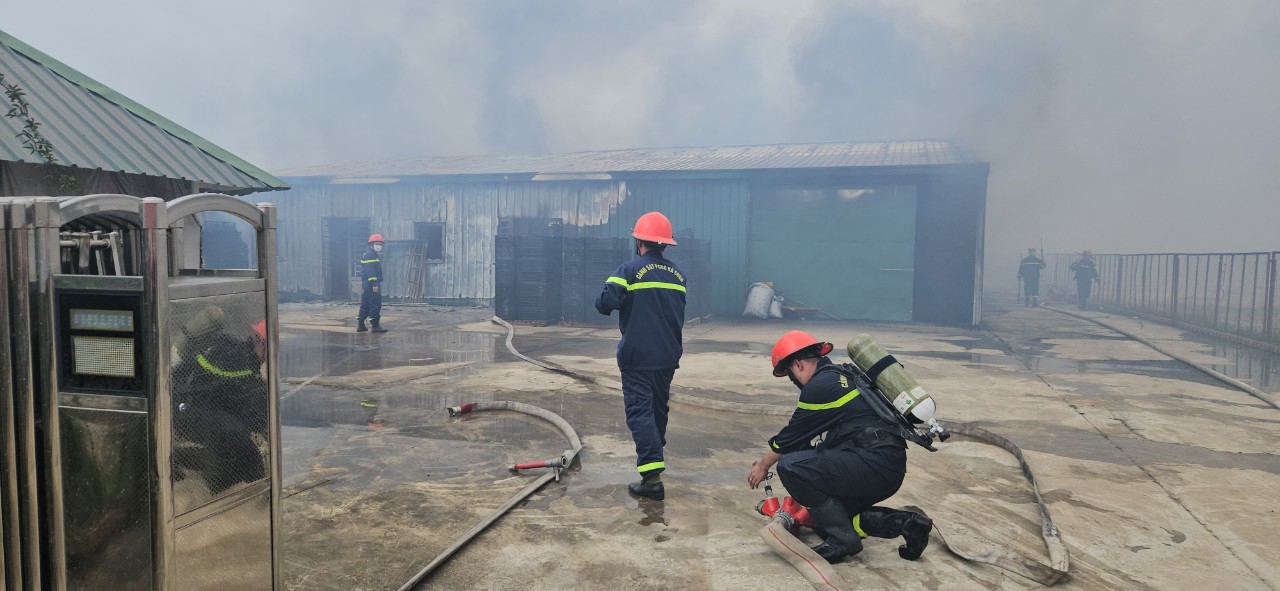 Cháy lớn tại một xưởng sản xuất nấm, thiệt hại nhiều tỷ đồng - Ảnh 4.