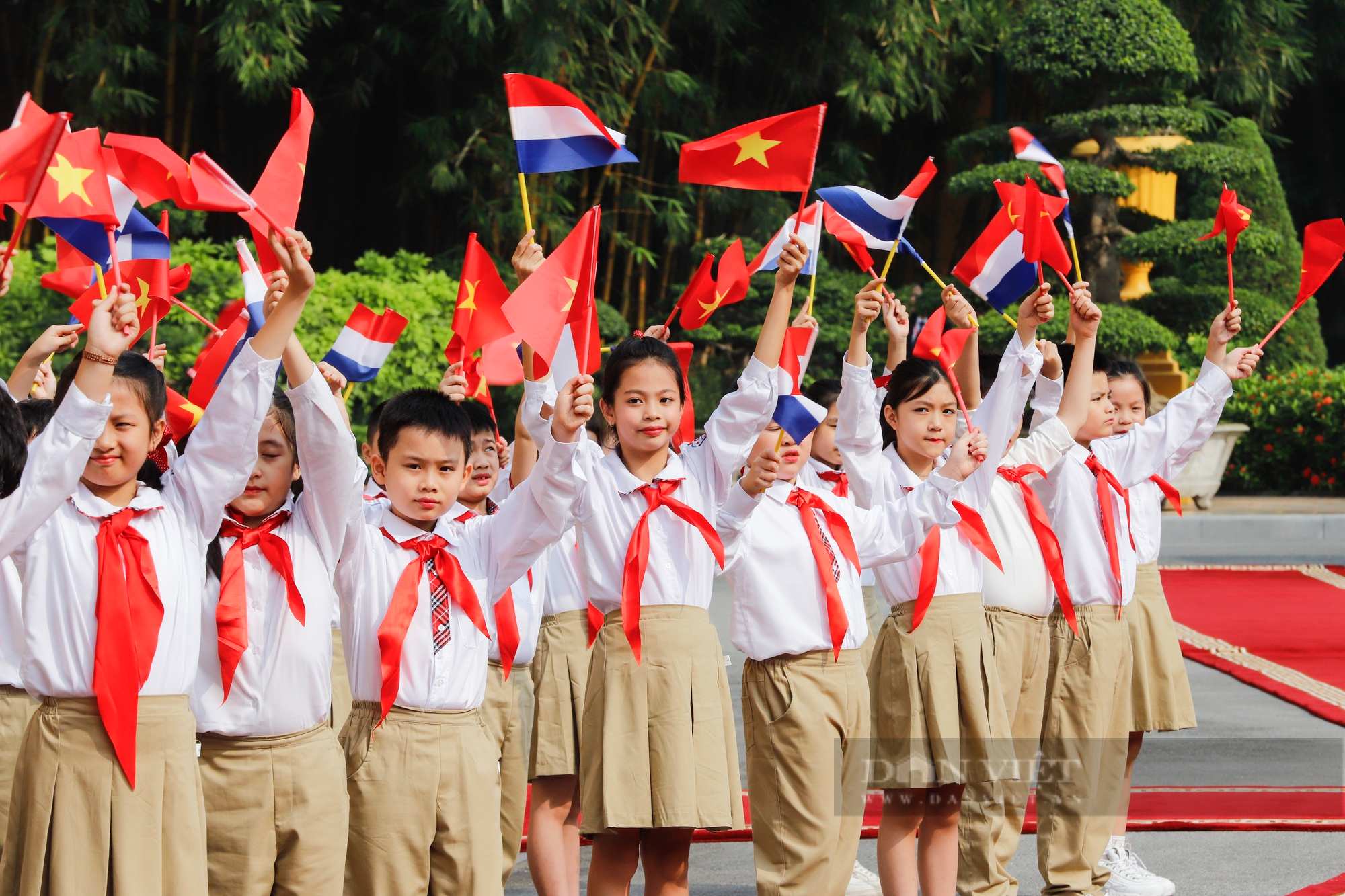 Thủ tướng Phạm Minh Chính chủ trì Lễ đón chính thức Thủ tướng Hà Lan Mark Rutte  - Ảnh 5.