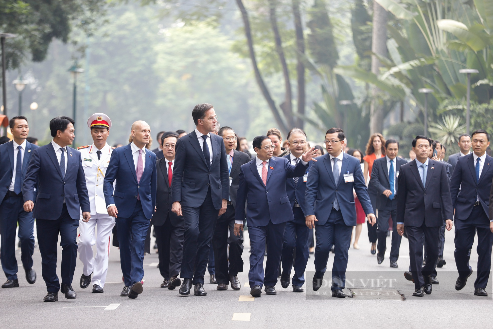 Thủ tướng Phạm Minh Chính chủ trì Lễ đón chính thức Thủ tướng Hà Lan Mark Rutte  - Ảnh 6.