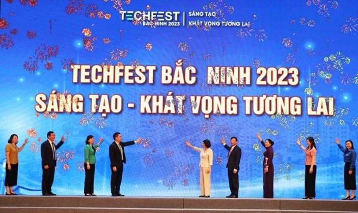 Khởi nghiệp đổi mới sáng tạo tỉnh Bắc Ninh 2023: Thứ trưởng Nguyễn Hoàng Giang đặt kì vọng lớn - Ảnh 1.