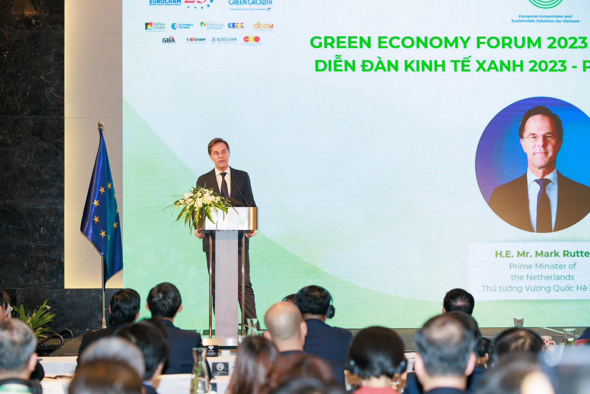 Thủ tướng Phạm Minh Chính và Thủ tướng Hà Lan dự Diễn đàn Kinh tế xanh: Hợp tác cùng trở thành &quot;rồng xanh&quot; - Ảnh 3.