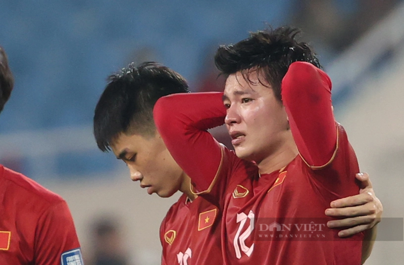 Hai thái cực kẻ khóc người cười sau trận đấu giữa Việt Nam và Iraq - Ảnh 4.