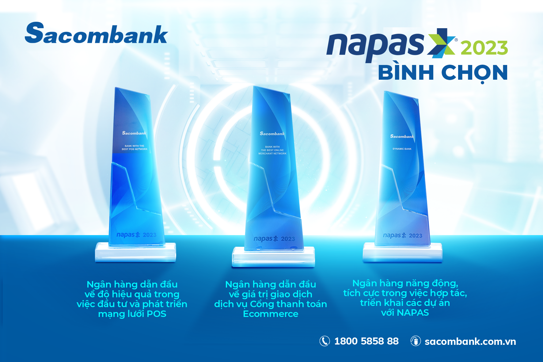 Napas vinh danh Sacombank với 3 giải thưởng - Ảnh 2.