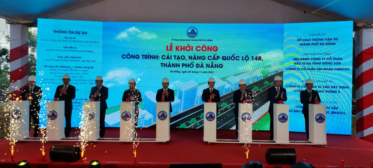 Liên danh Đông Sơn - Cienco4 thi công gói thầu gần 500 tại dự án nâng cấp quốc lộ 14B - Ảnh 1.
